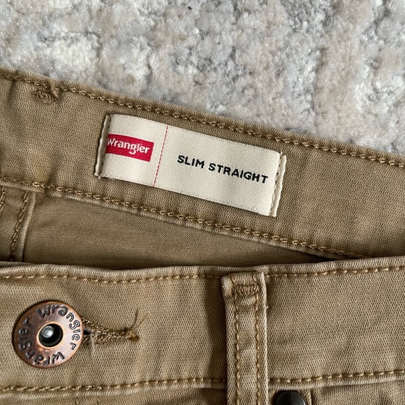 Wrangler Men's Slim Straight Stretch Brown Jeans Pants 33 x 30 NEW NWT - Picture 4 of 8